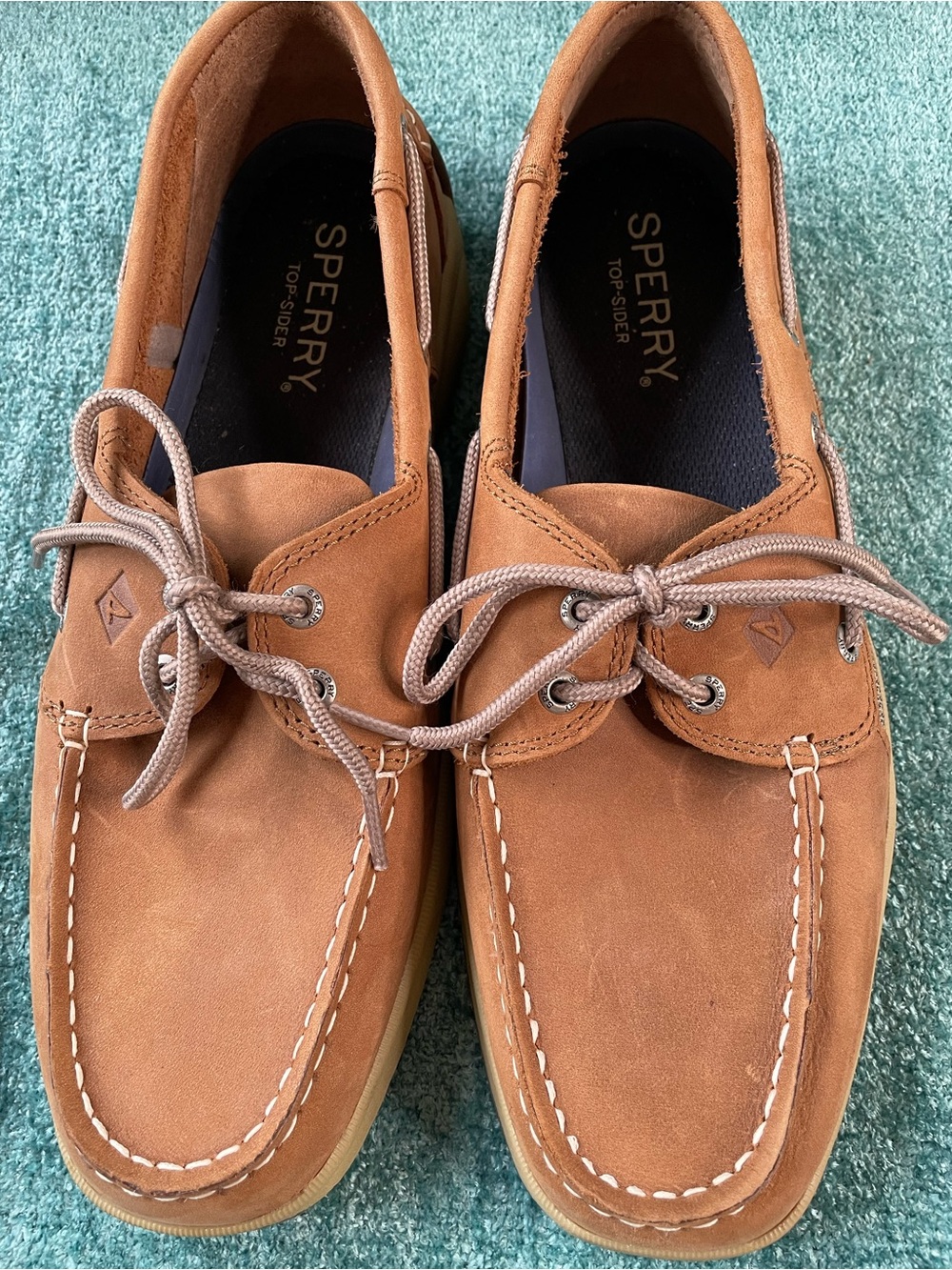 Sperry Men’s Tan Leather Boat Shoes Size 11
